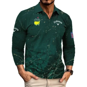 Old Cracked Texture With Gold Splash Paint Masters Tournament Rolex Polo Shirt Style Classic Polo Shirt For Men