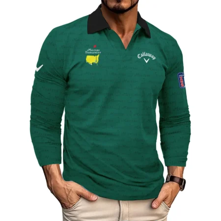 Golf Pattern Masters Tournament Callaway Quarter-Zip Jacket Green Color Golf Sports All Over Print Quarter-Zip Jacket