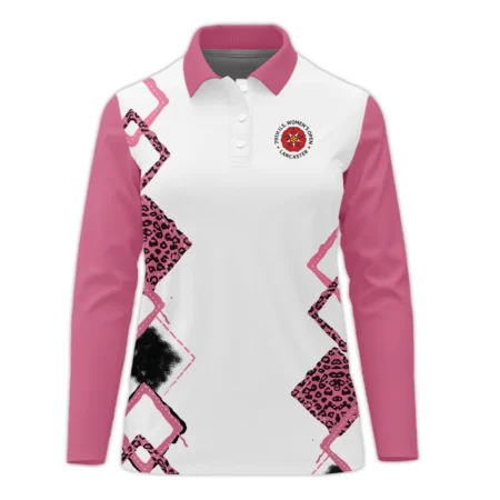 Leopard Golf Color Pink 79th U.S. Women’s Open Lancaster Polo Shirt Pink Color All Over Print Polo Shirt For Woman