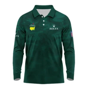 Masters Tournament Rolex Camo Sport Green Abstract Zipper Polo Shirt Style Classic Zipper Polo Shirt For Men