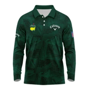 Masters Tournament Callaway Sublimation Sports Dark Green Zipper Polo Shirt Style Classic Zipper Polo Shirt For Men