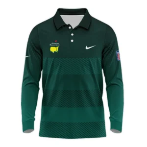 Nike Masters Tournament Dark Green Gradient Stripes Pattern Golf Sport Hoodie Shirt Style Classic Hoodie Shirt