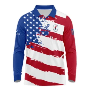 Rolex US Flag Blue Red Stars 124th U.S. Open Pinehurst Hoodie Shirt Style Classic Hoodie Shirt