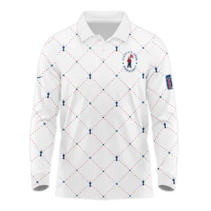 Argyle Pattern With Cup 124th U.S. Open Pinehurst Nike Zipper Polo Shirt Style Classic Zipper Polo Shirt For Men