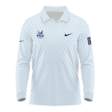 Golf Pattern Cup White Mix Light Blue 2024 PGA Championship Valhalla Nike Style Classic Quarter Zipped Sweatshirt