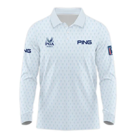 Golf Pattern Cup White Mix Light Blue 2024 PGA Championship Valhalla Ping Style Classic Quarter Zipped Sweatshirt