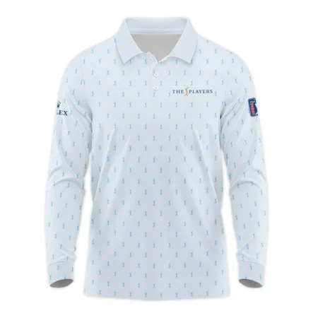 Golf Pattern Light Blue THE PLAYERS Championship Rolex Long Polo Shirt Style Classic Long Polo Shirt For Men