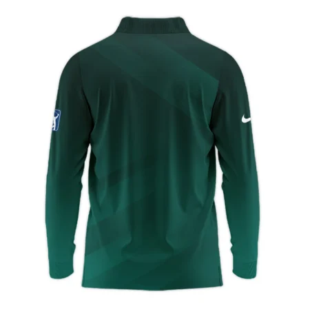 Masters Tournament Dark Green Gradient Golf Sport Nike Long Polo Shirt Style Classic Long Polo Shirt For Men