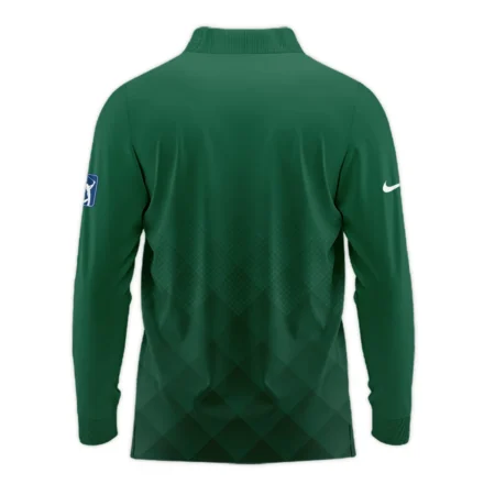 Masters Tournament Nike Gradient Dark Green Pattern Long Polo Shirt Style Classic Long Polo Shirt For Men