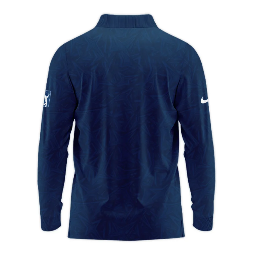 Nike 124th U.S. Open Pinehurst Stars Gradient Pattern Dark Blue Long Polo Shirt Style Classic Long Polo Shirt For Men