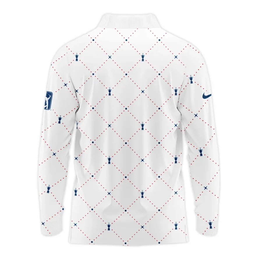 Argyle Pattern With Cup 124th U.S. Open Pinehurst Nike Long Polo Shirt Style Classic Long Polo Shirt For Men