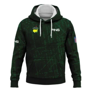 Masters Tournament Ping Golf Pattern Halftone Green Zipper Hoodie Shirt Style Classic Zipper Hoodie Shirt