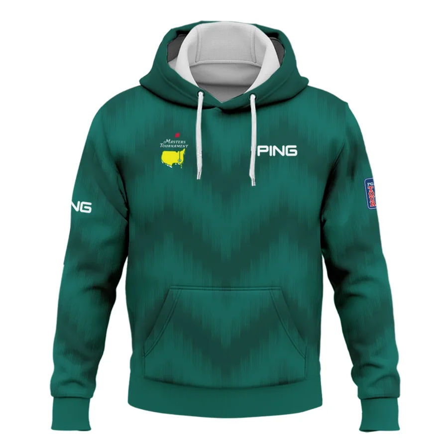 Golf Sport Green Gradient Stripes Pattern Ping Masters Tournament Hoodie Shirt Style Classic Hoodie Shirt