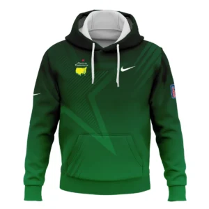 Nike Masters Tournament Polo Shirt Dark Green Gradient Star Pattern Golf Sports Zipper Hoodie Shirt Style Classic Zipper Hoodie Shirt