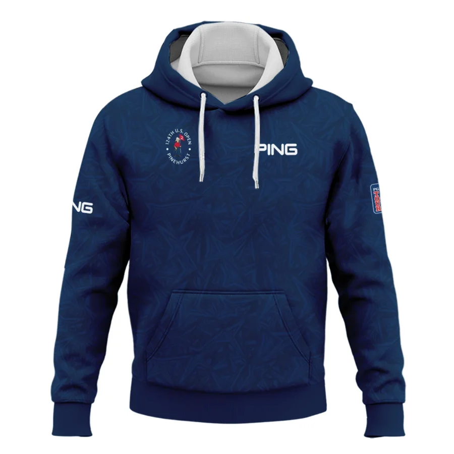 Ping 124th U.S. Open Pinehurst Stars Gradient Pattern Dark Blue Hoodie Shirt Style Classic Hoodie Shirt