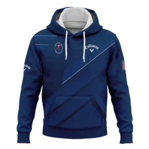 Callaway 124th U.S. Open Pinehurst Blue Gradient With White Straight Line Zipper Hoodie Shirt Style Classic Zipper Hoodie Shirt