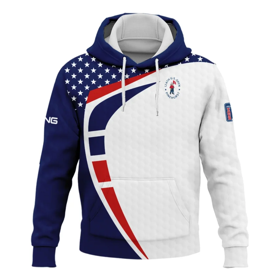 124th U.S. Open Pinehurst Ping US Flag Blue Red Stars Hoodie Shirt Style Classic Hoodie Shirt