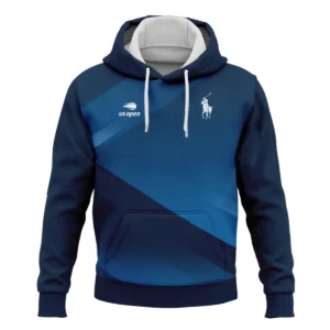 US Open Tennis Champions Dark Blue Background Ralph Lauren Zipper Hoodie Shirt Style Classic Zipper Hoodie Shirt