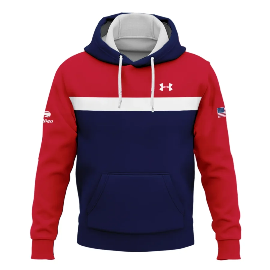 Under Armour Blue Red White Background US Open Tennis Champions Hoodie Shirt Style Classic Hoodie Shirt