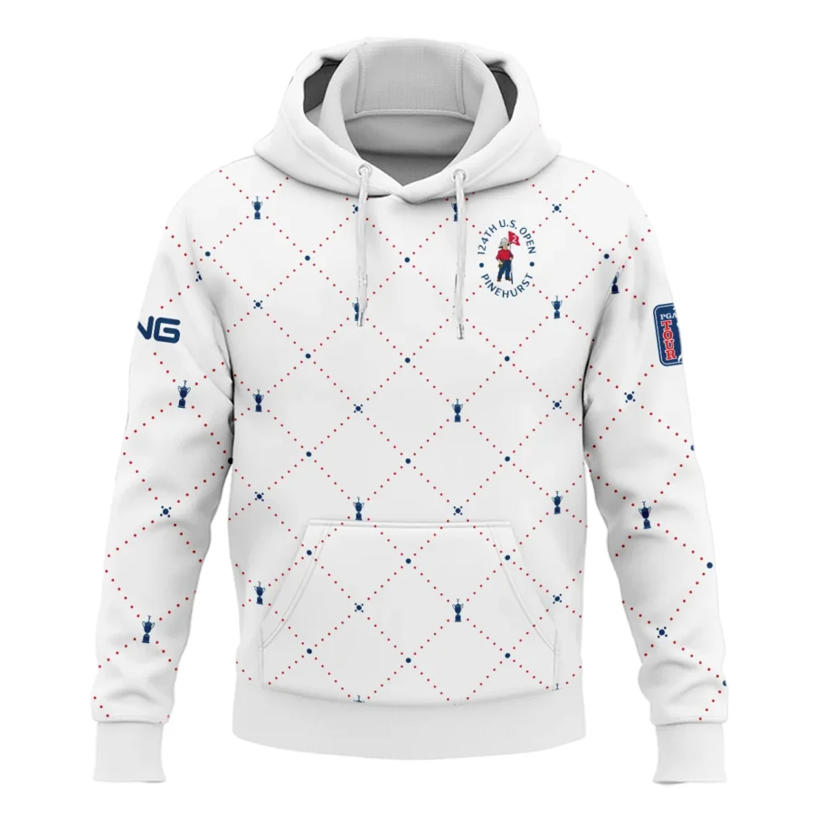 Argyle Pattern With Cup 124th U.S. Open Pinehurst Ping Hoodie Shirt Style Classic Hoodie Shirt