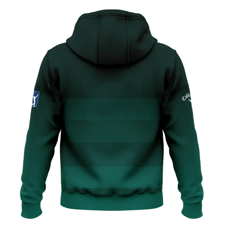 Callaway Masters Tournament Dark Green Gradient Stripes Pattern Golf Sport Hoodie Shirt Style Classic Hoodie Shirt