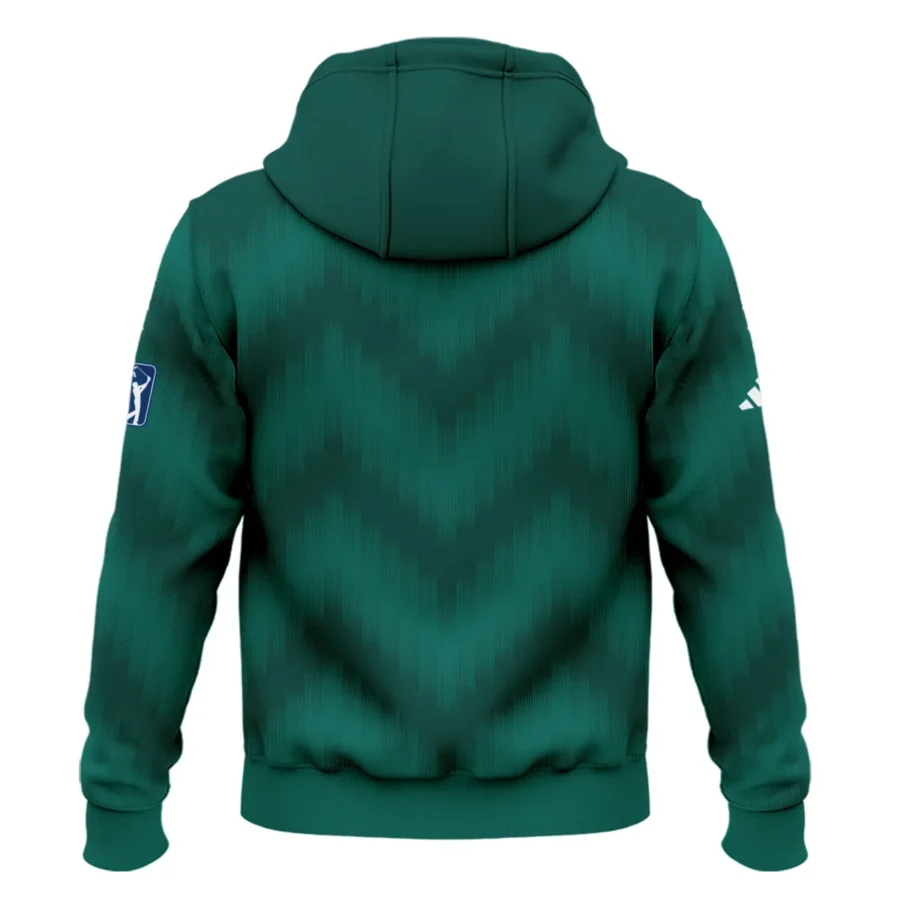 Golf Sport Green Gradient Stripes Pattern Adidas Masters Tournament Zipper Hoodie Shirt Style Classic Zipper Hoodie Shirt