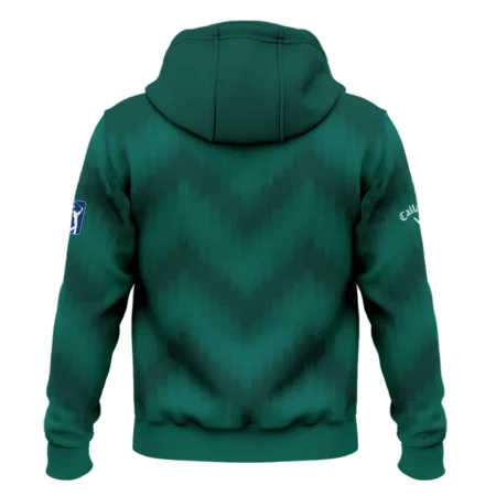 Golf Sport Green Gradient Stripes Pattern Callaway Masters Tournament Zipper Hoodie Shirt Style Classic Zipper Hoodie Shirt