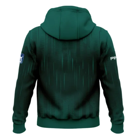 Masters Tournament Ping Dark Green Gradient Stripes Pattern Zipper Hoodie Shirt Style Classic Zipper Hoodie Shirt