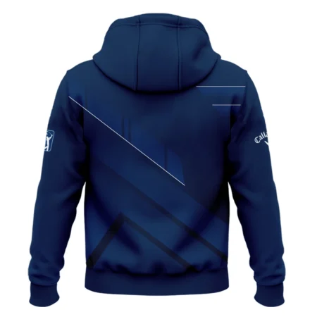 Callaway 124th U.S. Open Pinehurst Blue Gradient With White Straight Line Zipper Hoodie Shirt Style Classic Zipper Hoodie Shirt