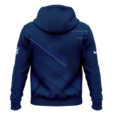 Nike 124th U.S. Open Pinehurst Blue Gradient With White Straight Line Zipper Hoodie Shirt Style Classic Zipper Hoodie Shirt