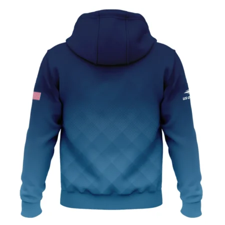 Adidas Blue Abstract Background US Open Tennis Champions Zipper Hoodie Shirt Style Classic Zipper Hoodie Shirt