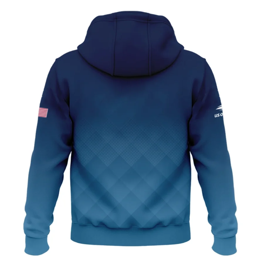 Under Armour Blue Abstract Background US Open Tennis Champions Zipper Hoodie Shirt Style Classic Zipper Hoodie Shirt