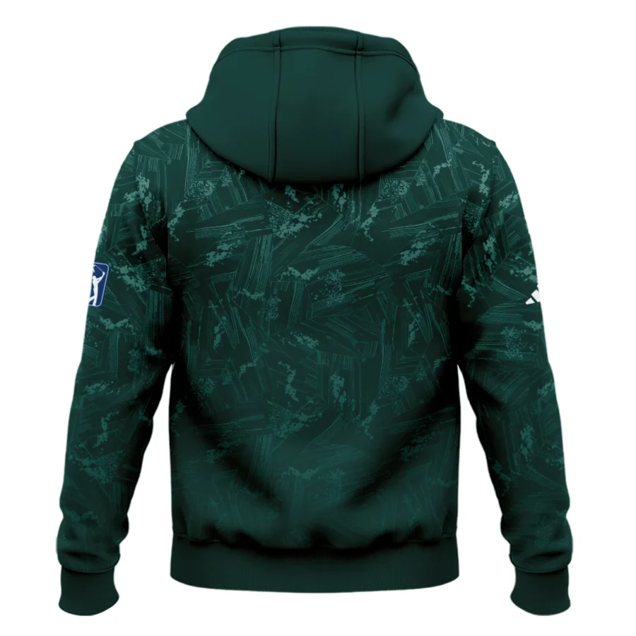 Dark Green Background Masters Tournament Adidas Zipper Hoodie Shirt Style Classic Zipper Hoodie Shirt