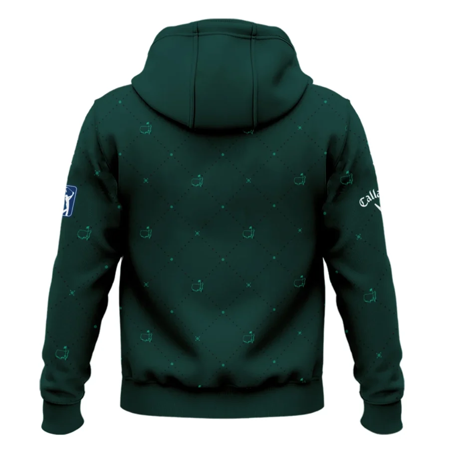 Dark Green Pattern In Retro Style With Logo Masters Tournament Callaway Hoodie Shirt Style Classic Hoodie Shirt