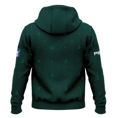 Dark Green Pattern In Retro Style With Logo Masters Tournament Ping Zipper Hoodie Shirt Style Classic Zipper Hoodie Shirt