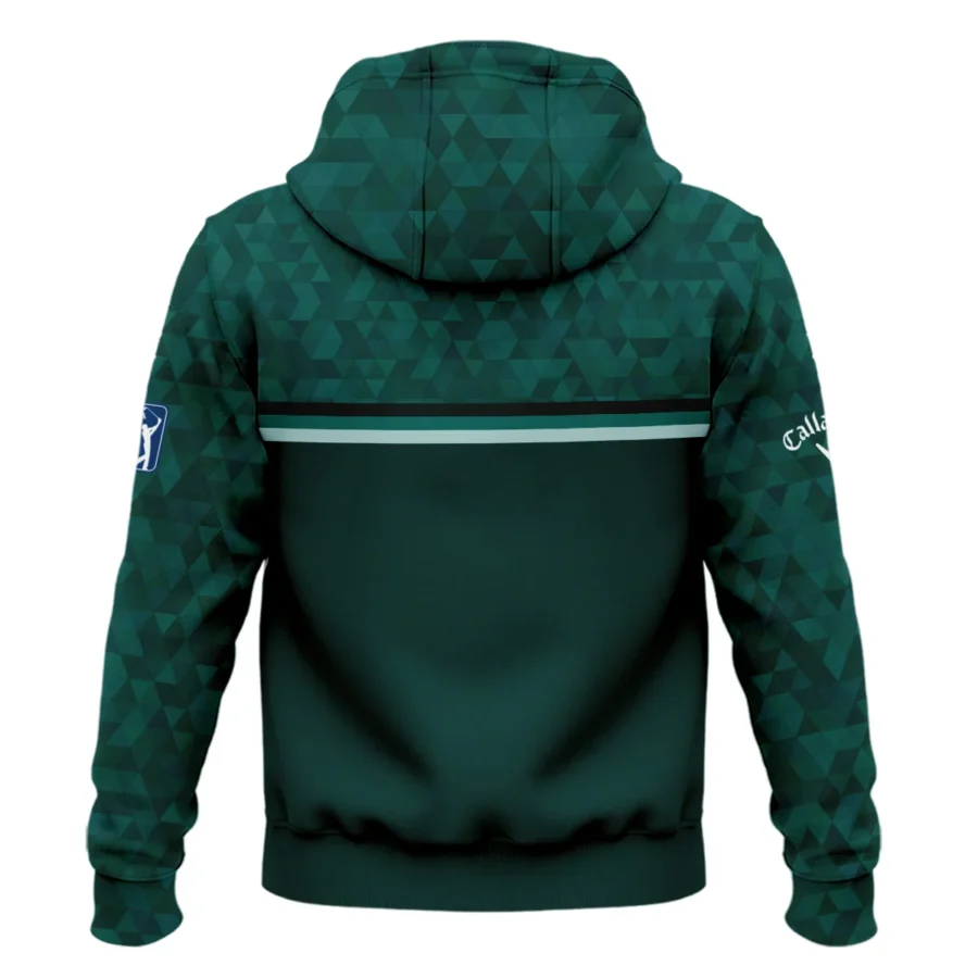 Dark Green Triangle Mosaic Pattern Masters Tournament Callaway Hoodie Shirt Style Classic Hoodie Shirt