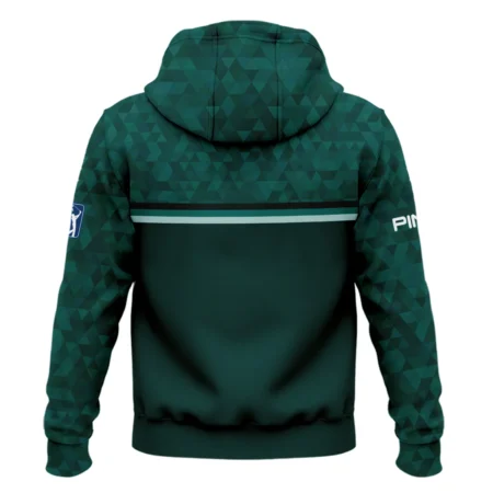 Dark Green Triangle Mosaic Pattern Masters Tournament Ping Hoodie Shirt Style Classic Hoodie Shirt