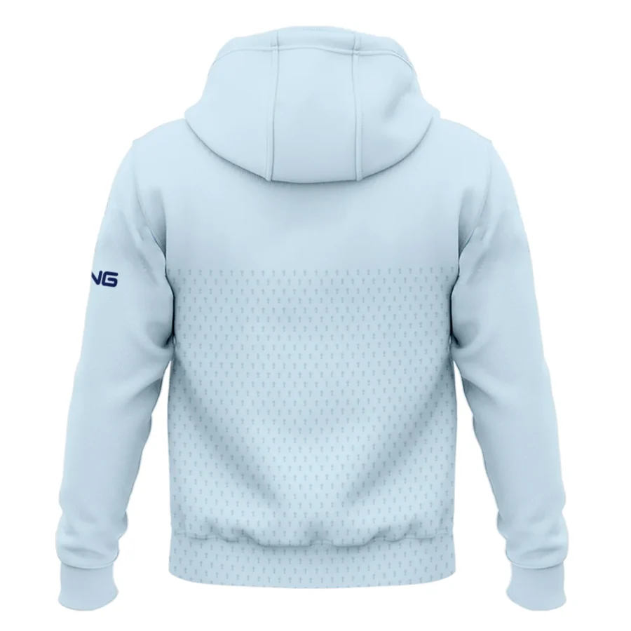 PGA Trophy Pattern Light Blue 2024 PGA Championship Valhalla Ping Zipper Hoodie Shirt Style Classic Zipper Hoodie Shirt