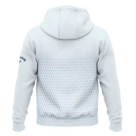 U.S Open Trophy Pattern Light Blue 124th U.S. Open Pinehurst Callaway Zipper Hoodie Shirt Style Classic Zipper Hoodie Shirt