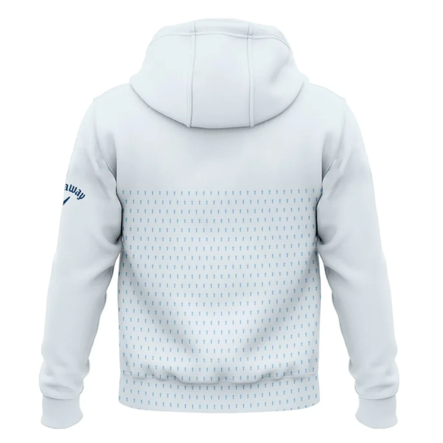 U.S Open Trophy Pattern Light Blue 124th U.S. Open Pinehurst Callaway Zipper Hoodie Shirt Style Classic Zipper Hoodie Shirt