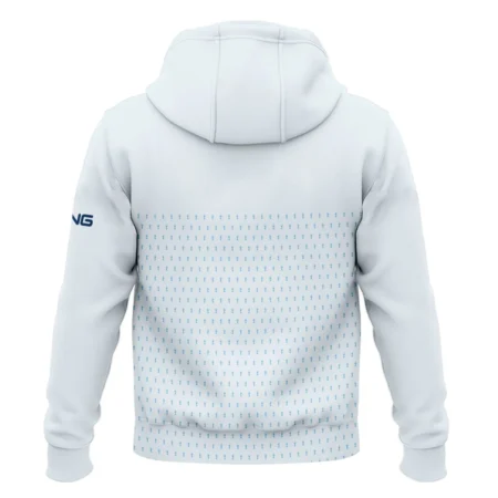 U.S Open Trophy Pattern Light Blue 124th U.S. Open Pinehurst Ping Zipper Hoodie Shirt Style Classic Zipper Hoodie Shirt