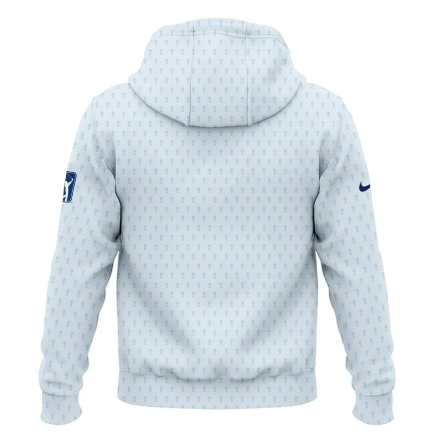 Golf Pattern Cup White Mix Light Blue 2024 PGA Championship Valhalla Nike Zipper Hoodie Shirt Style Classic Zipper Hoodie Shirt