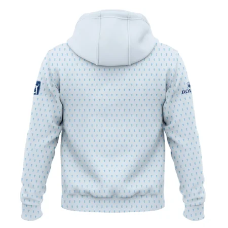 Golf Pattern Light Blue Cup 2024 PGA Championship Valhalla Rolex Zipper Hoodie Shirt Style Classic Zipper Hoodie Shirt