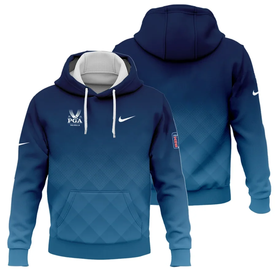 2024 PGA Championship Valhalla Nike Blue Gradient Abstract Stripes  Hoodie Shirt Style Classic Hoodie Shirt