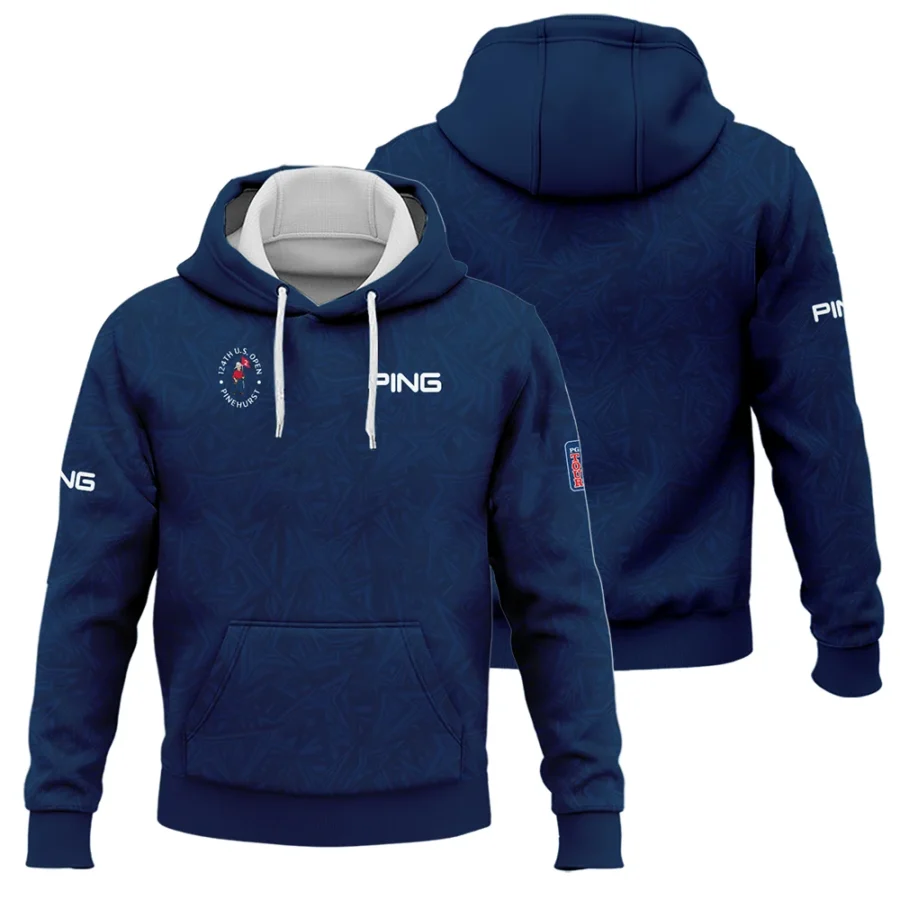 Ping 124th U.S. Open Pinehurst Stars Gradient Pattern Dark Blue Hoodie Shirt Style Classic Hoodie Shirt