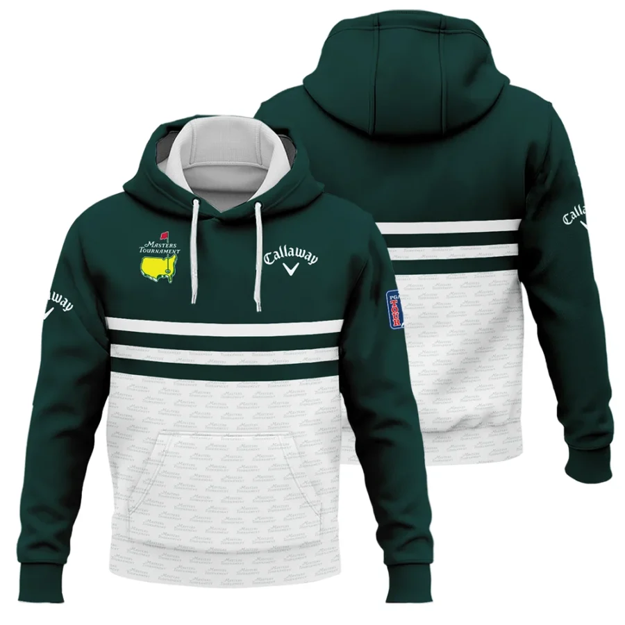 Dark Green Mix White With Logo Pattern Masters Tournament Callaway Hoodie Shirt Style Classic Hoodie Shirt