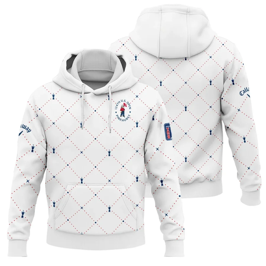 Argyle Pattern With Cup 124th U.S. Open Pinehurst Callaway Hoodie Shirt Style Classic Hoodie Shirt