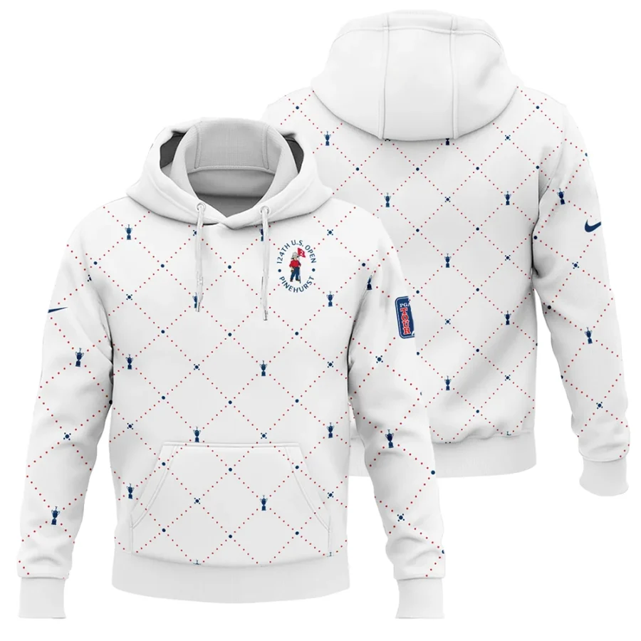 Argyle Pattern With Cup 124th U.S. Open Pinehurst Nike Hoodie Shirt Style Classic Hoodie Shirt