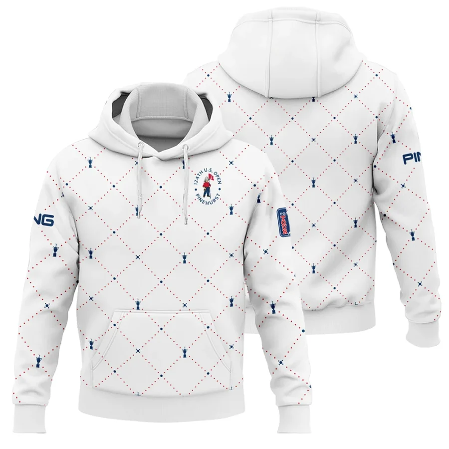 Argyle Pattern With Cup 124th U.S. Open Pinehurst Ping Hoodie Shirt Style Classic Hoodie Shirt