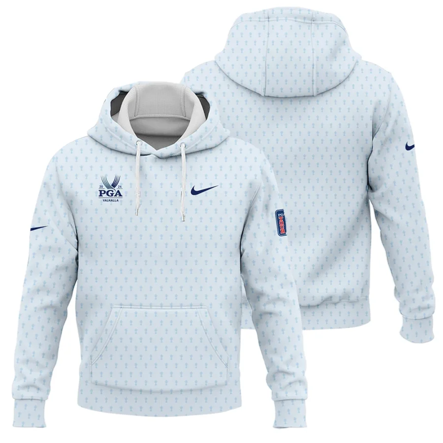 Golf Pattern Cup White Mix Light Blue 2024 PGA Championship Valhalla Nike Hoodie Shirt Style Classic Hoodie Shirt